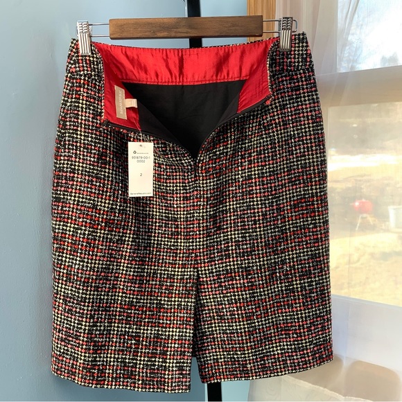 NWT Banana Republic Vermillion Tweed Pencil Skirt - Picture 8 of 9
